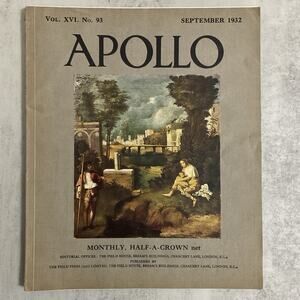 Apollo Arts Magazine September 1932 Vintage Illustrated Collectible Issue